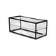 thumbnail image 1 of Vitrina Neutra Recta de Mostrador Rhino, 90 L, Vidrio Templado de 5 mm, Bordes de Aluminio, 2 Puertas Traseras, Exhibición Profesional para Panadería, Repostería y Productos de Impulso, VITNEU-90R, 1 of 1