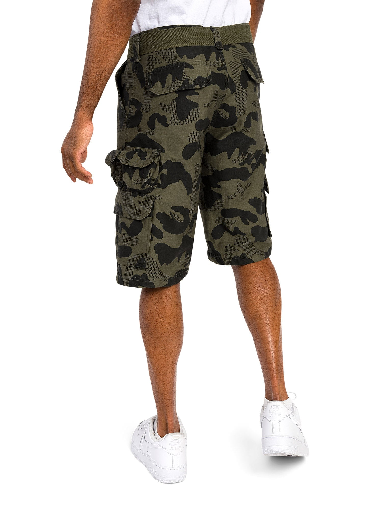 G-Style USA Men's Relaxed Fit Belted Camo Cargo Shorts G-Style USA Men's Relaxed Fit Belted Camo Cargo Shorts