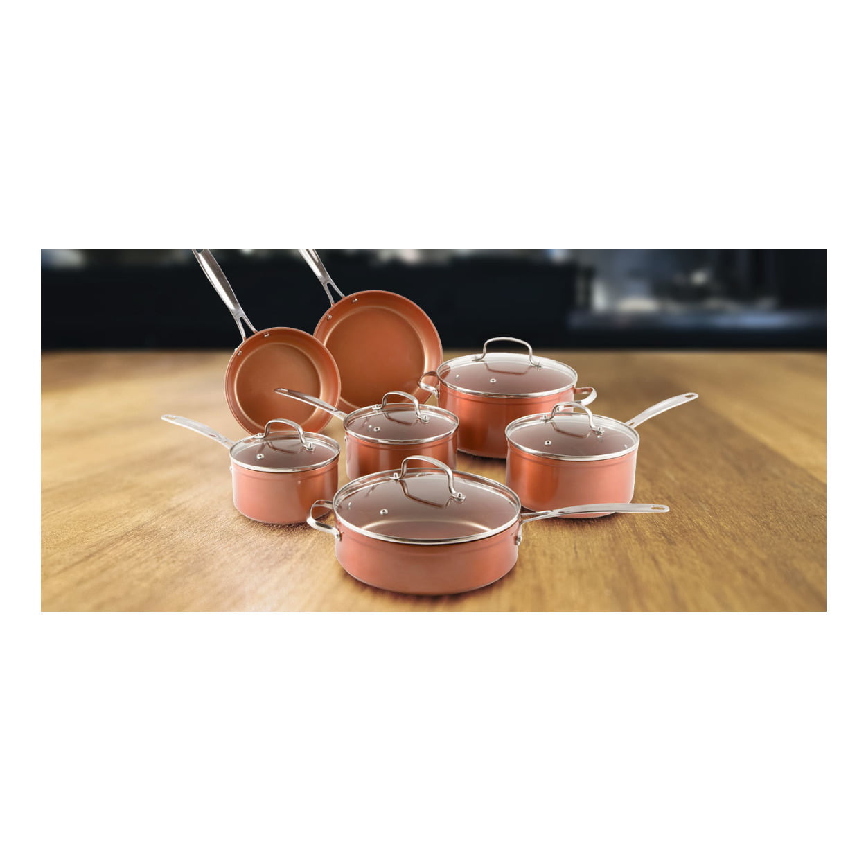Best Buy: NuWave 12-Piece Forged Cookware Set Copper 31424