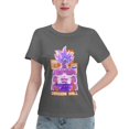 thumbnail image 1 of T-Shirt Basique à Manches Courtes pour Femmes Super Saiyan, 1 of 6