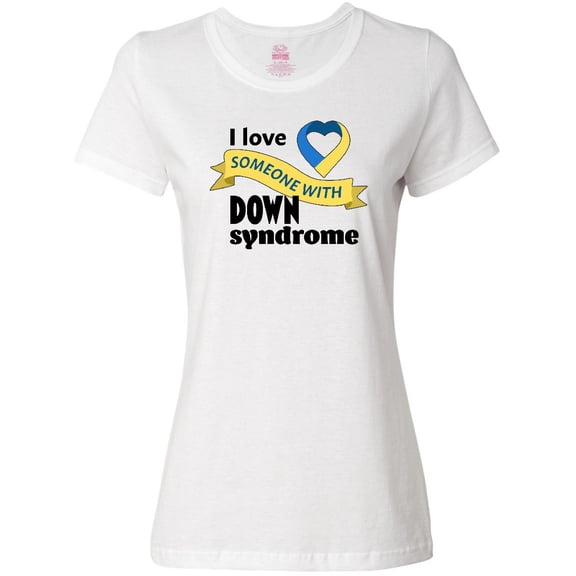 Inktastic I Love Someone with Down Syndrome Women's T-Shirt