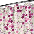 thumbnail image 3 of Pioneer Flower Floral Print Pattern Shower Curtain 72"x72" ,Bathroom Decorative Shower Curtains Set with 12 Hooks,Modern Waterproof Washable Shower Curtain, 3 of 6