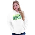 thumbnail image 4 of Save Planet Go Green Love Earth Day Unisex Plus Fleece Graphic Hoodie Brisco Brands 3X, 4 of 5