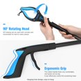 thumbnail image 4 of Foldable Grabber Reacher Tool with Bright Headlight, 32" Claw Grabbers with 90°Rotating Anti-Slip Jaw, Garbage Grabber Pickup Tools Heavy Duty (Blue), 4 of 8