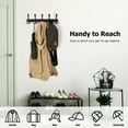 thumbnail image 5 of Damita Coat Rack Wall Mount,15.7" Coat Hook Rack for wall,15 Hooks Heavy Duty Coat Hangers Wall Mount,Black, 5 of 7
