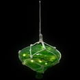 thumbnail image 4 of Barcana Lighted Onion Shaped Macrame-Style Christmas Decoration - 11" - Green - Warm White, 4 of 9