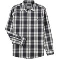 thumbnail image 1 of DKNY Camisa a cuadros con botones para hombre, gris, grande, 1 of 2