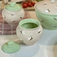 thumbnail image 2 of Hand Painted Clay Stoneware Baking Pot with Lid, Stoneware Ramekin, Clay Pots for Cooking (Bee Set of 2 (850 ml)), 2 of 5
