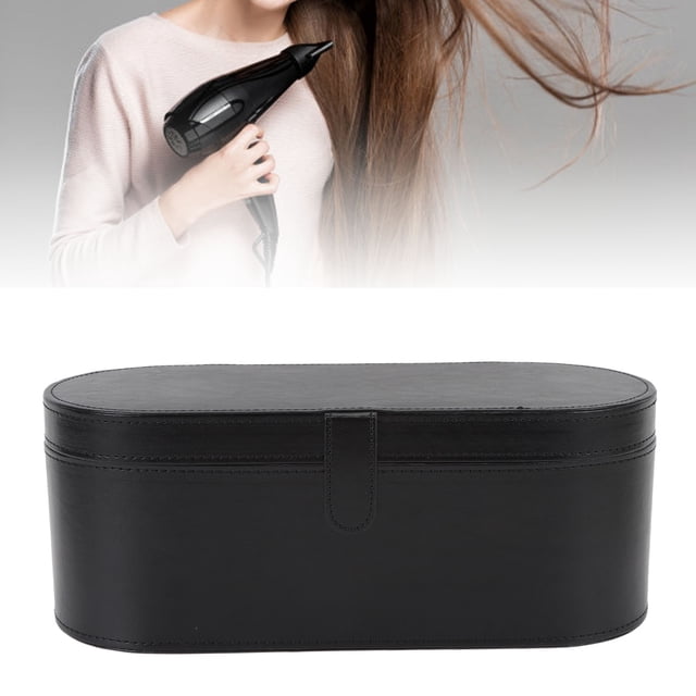 Bolsa De Viaje Para Herramientas Para El Cabello Resistente A Impactos, Elegante Caja De Almacenamiento De Cuero PU Para Secador De Pelo, Portátil E Impermeable, Estuche De Viaje