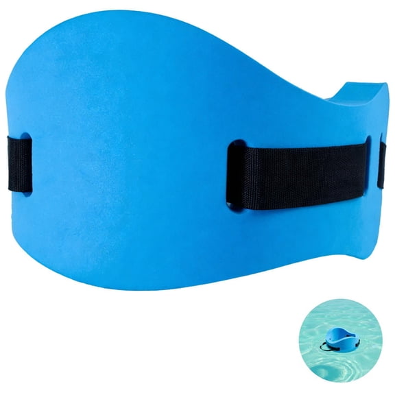 Back Swim Float Belt for Adults and Young Swimmers, EVA Aqua Jogging Belt with Adjustable Strap and Buckle, 28.3 in Water Fitness Belt for Swimming Training, Water Aerobics