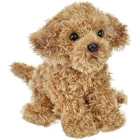 Bearington Caramel Dog 13 Inch Stuffed Dog - Puppy Stuffed Animal - Goldendoodle Stuffed Animal Labradoodle