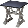 thumbnail image 2 of Home Square Reclaimed Fir & Metal End Table in Antique Brown & White - Set of 2, 2 of 6