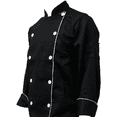 thumbnail image 1 of Filipina Chef Top Swiss Chef Caballero Negro Vivos Blancos Talla Mediana, 1 of 6