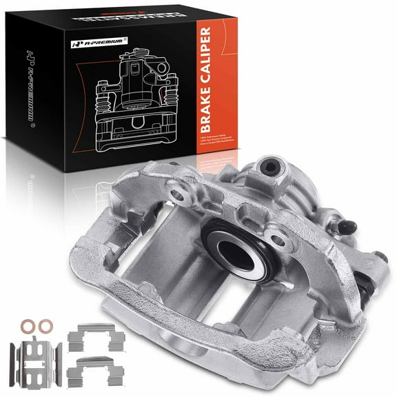 A-Premium Disc Brake Caliper Assembly with Bracket Compatible with Chevrolet Blazer S10 GMC Jimmy Isuzu Oldsmobile 1998-2005 Rear Driver or Passenger Side