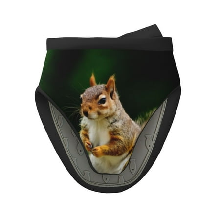 

Qekee Squirrels Eating Peanuts On The Tree Print Non-Slip Mini Oven Mitt Silicone Oven Mitts Heat Resistant Kitchen Mittens Pinch Mitts Cooking Mitts