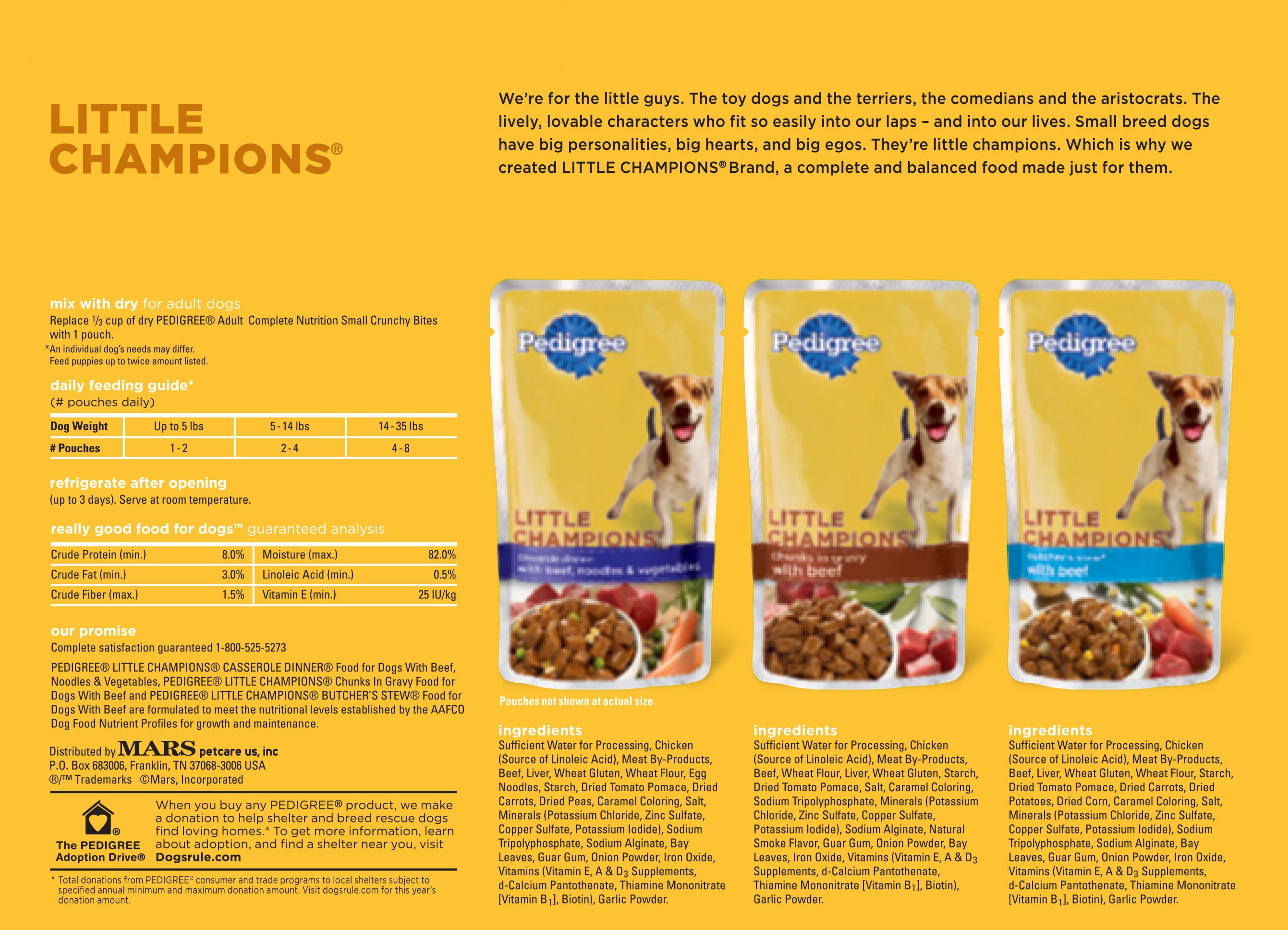 Pedigree Little Champions Pouch Variety Pack Dog Food, Pack Of 12 - image 3 of 4