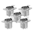 thumbnail image 5 of 5PCS XLR Female Panel Mount Microphone Audio Connector Durable Pin Easy Installation for Sound Systems Studio Equipment Versatile Compatibility, 5 of 5
