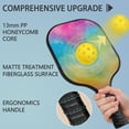 thumbnail image 4 of Pickleball Paddles Set Of 1, Fiberglass Surface, Sweet Candy Print, 1 Paddle, 2 Balls & Bag, 4 of 5