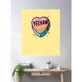 thumbnail image 2 of Yee Haw Valentine Poster Wall Art, Modern Wall Decor For Living Room Bedroom, 12x18 UNFRAMED, 2 of 3