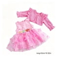 thumbnail image 2 of 18 Inch Doll Clothes Set, Knit Cardigan & Tulle Dress with 3D Butterfly, Winter Princess Outfit for Dolls, 2 of 6