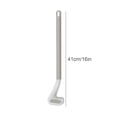 thumbnail image 3 of Toilet Sculpted Piece Cleaner Brush, Bathroom ScrubberwithLong Handle, Silicone, Gray, Golf Shaped Head, Toilet Sculpted Piece Stain Removal, Hanging Hook, 1 Pc, Daily Bathroom, 3 of 6
