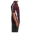 thumbnail image 3 of Yellow Rooster Mens PosiCharge Micro-Mesh Colorblock Polo Maroon/ White S, 3 of 8