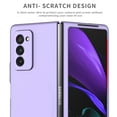 thumbnail image 5 of ELEHOLD Matte Case for Samsung Galaxy Z Fold 2,Solid Color Anti-Scratch Ultra Slim Lightweight Case Shockproof Protective Cover for Samsung Z Fold 2,Purple, 5 of 7