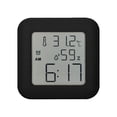 thumbnail image 1 of Reloj despertador digital Termómetro Higrómetro Calendario con pilas Temperatura Escritorio Fecha y hora portátil Reloj LCD para habitación de bebé Negro Sunnimix reloj despertador digital, 1 of 8