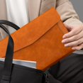 thumbnail image 1 of Feltree Document Bag Waterproof Storage Bag Large Capacity Double Layer Document Bag Laptop Leather Protective Cover, 1 of 8
