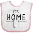 thumbnail image 3 of Inktastic It's Home- Alabama State Outline DIstressed Text Boys or Girls Baby Bib, 3 of 4