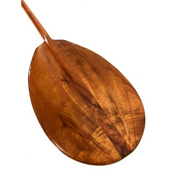 Tiger Premium Curls Koa Paddle 60" - Hawaiian Oar - Made in Hawaii | #koa3022