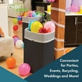 thumbnail image 3 of Clean Cubes Multi 30-Gallon Pop-Up Trash Bins, 3-Pack, Black – Disposable, Collapsible, with Fitted Trash Bags, 3 of 7