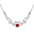 thumbnail image 2 of Collar de circonita con alas de ángel, moderno y femenino., 2 of 9