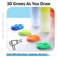 thumbnail image 5 of Preplabs 6 Colors Magic 3D Puffy Bubble Popcorn Gel Pens | Heat Activated Expanding Paint Pens | Non-Toxic DIY Art Craft Markers for Greeting Cards, Ornaments, and S'chool Projects (5.5ml), 5 of 6