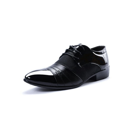 

Zodanni Men s Classic Modern Formal Oxford Lace Up Dress Shoes Size 5.5-11