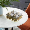 thumbnail image 6 of Tongina Dried Fruit Tray Divided Snack Serving Bowls Dried Fruit Plate Divided Serving Platter for Candy Snacks Appetizer Fruits Nuts dark green, 6 of 8