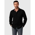 thumbnail image 6 of HAOMEILI Men's Pattern Dress Shirt Long Sleeve Casual Button Down Formal Shirts, 6 of 9