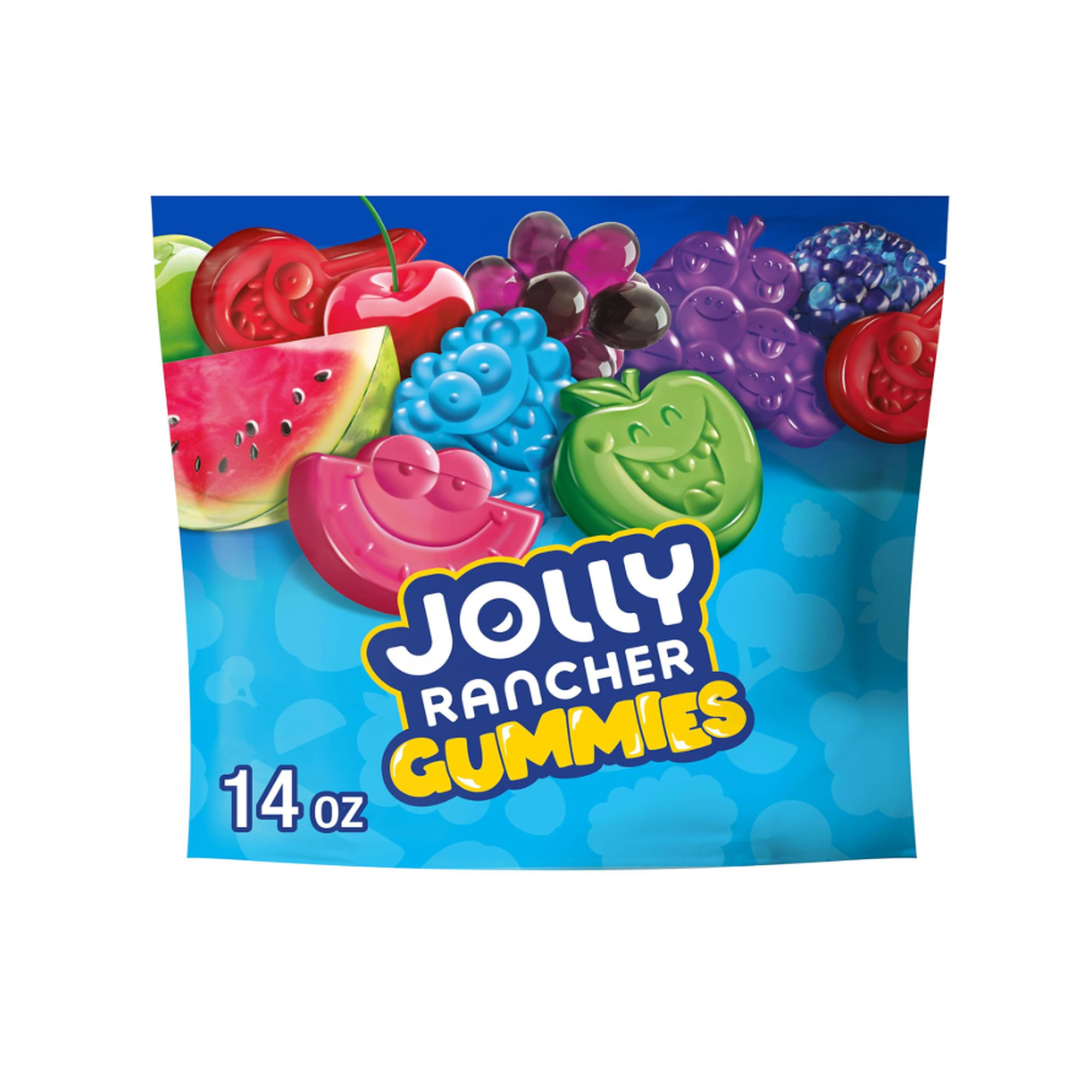Gummies Assorted Fruit Flavored Candy Bag, 14 oz