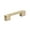Brass, variant on Schaub And Company 211001-MB Urbano 4" Center To Center Contrast Knurled Modern Square