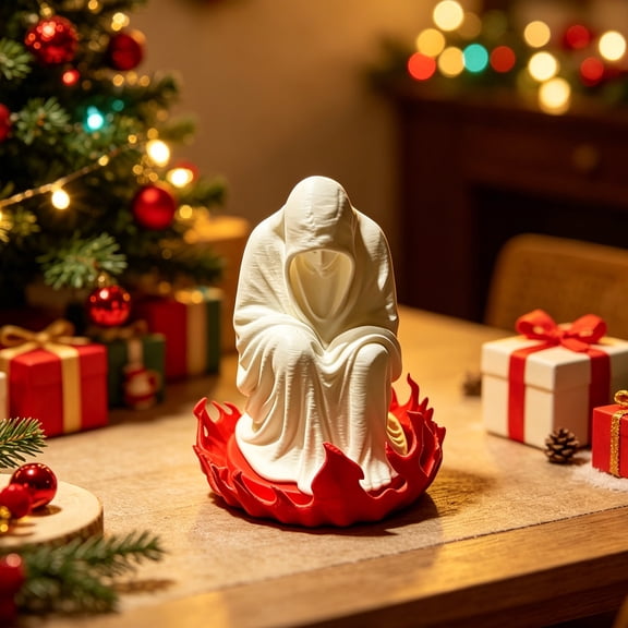 Fmbmuo Halloween Pumpkin Light Decoration Skeleton Ghost Led Light Up Orange Resin Figurine for Spooky House Tabletop Tiered Tray Party