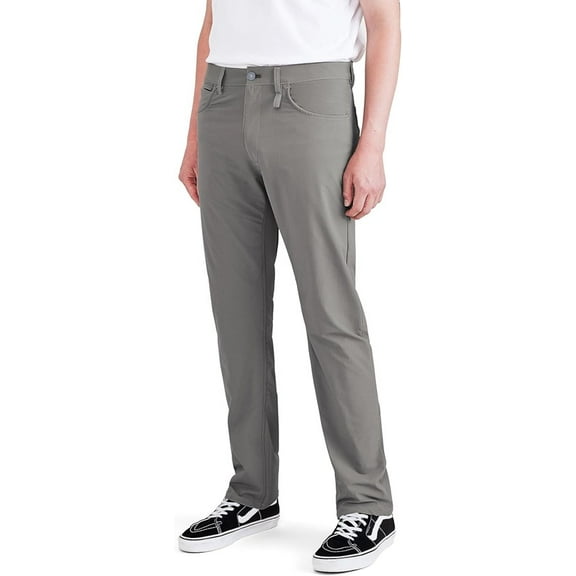 Dockers Men's Straight Fit Go Jean Cut Pants, Car Park Grey, 38W x 29L