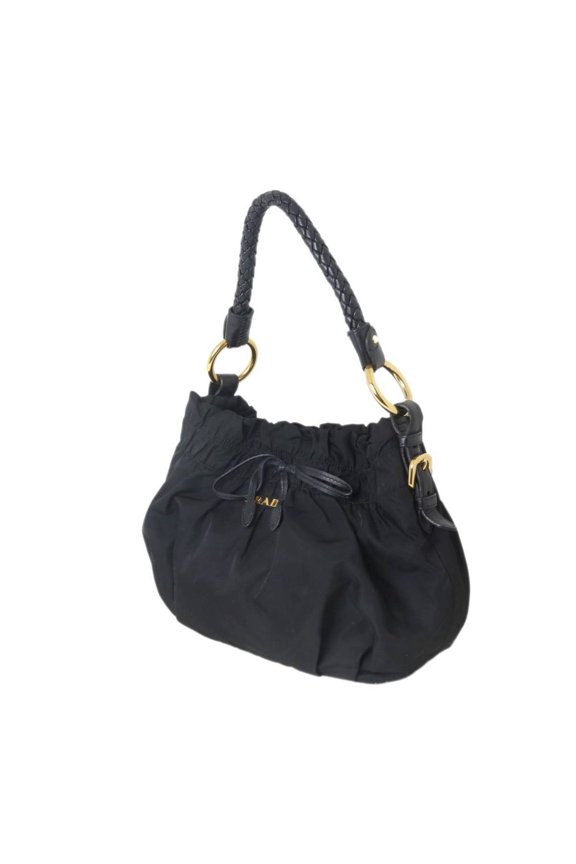 Pre-Owned PRADA Prada Ribbon Bag Nylon NERO BN1970 194