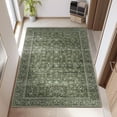 thumbnail image 3 of BERTHMEER 3'x5' Small Washable Green Area Rugs for Bathroom Bedroom Entryway Kitchen Rugs Non Slip Vintage Traditional Dorm Office Oriental Distressed Throw Rugs, 3 of 8
