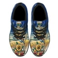 thumbnail image 2 of Kansas Stte Sunflower and Meadowlark Bird Winter ChriStas Shoes Sneakers Black Size 7, 2 of 7