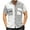 Gray, variant on WREESH Men's Button Down Shirts Short Sleeve Turndown Collar Color Block Shirts Neck Top Green
