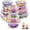 Purple, variant on 34pcs Glass Food Storage Containers with Lids Set, Airtight Meal Prep Containers (17 Containers & 17 Lids), Black