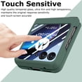 thumbnail image 3 of for Motorola Razr+ 2023 Case with Integrated Glass Screen Protector, Slim Matte Hard PC Back Cover Scratch-Resistant Full Coverage Phone Case for Moto Razr Plus 2023 - Green, 3 of 6