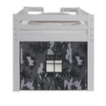 thumbnail image 4 of Alaterre Furniture Jasper Twin Junior Loft Bed, Dove Gray Frame and Gray Camouflage Bottom Playhouse Tent, 4 of 8