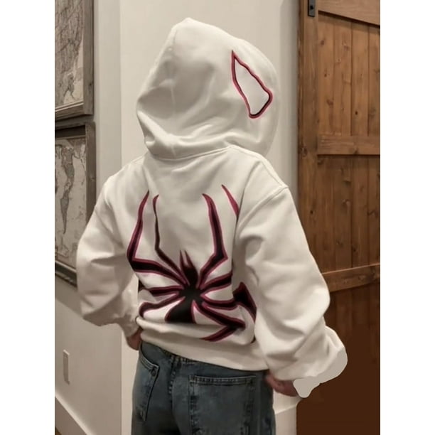 Marvel Sudaderas Spiderman Mujer Hombre Araña Spider Gwen Chamarra