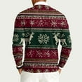 thumbnail image 5 of TrdSipl Men's Christmas Sweaters Reindeer Vacation Festive Knit Sweaters Xmas Funny Big & Tall Long-Sleeve Crew Neck Graphic Pullover, 5 of 7